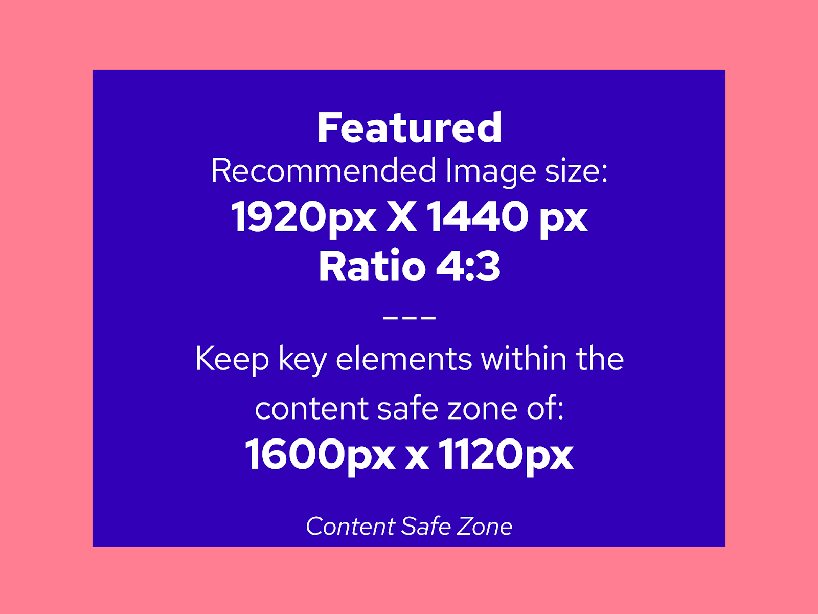 Featured content template