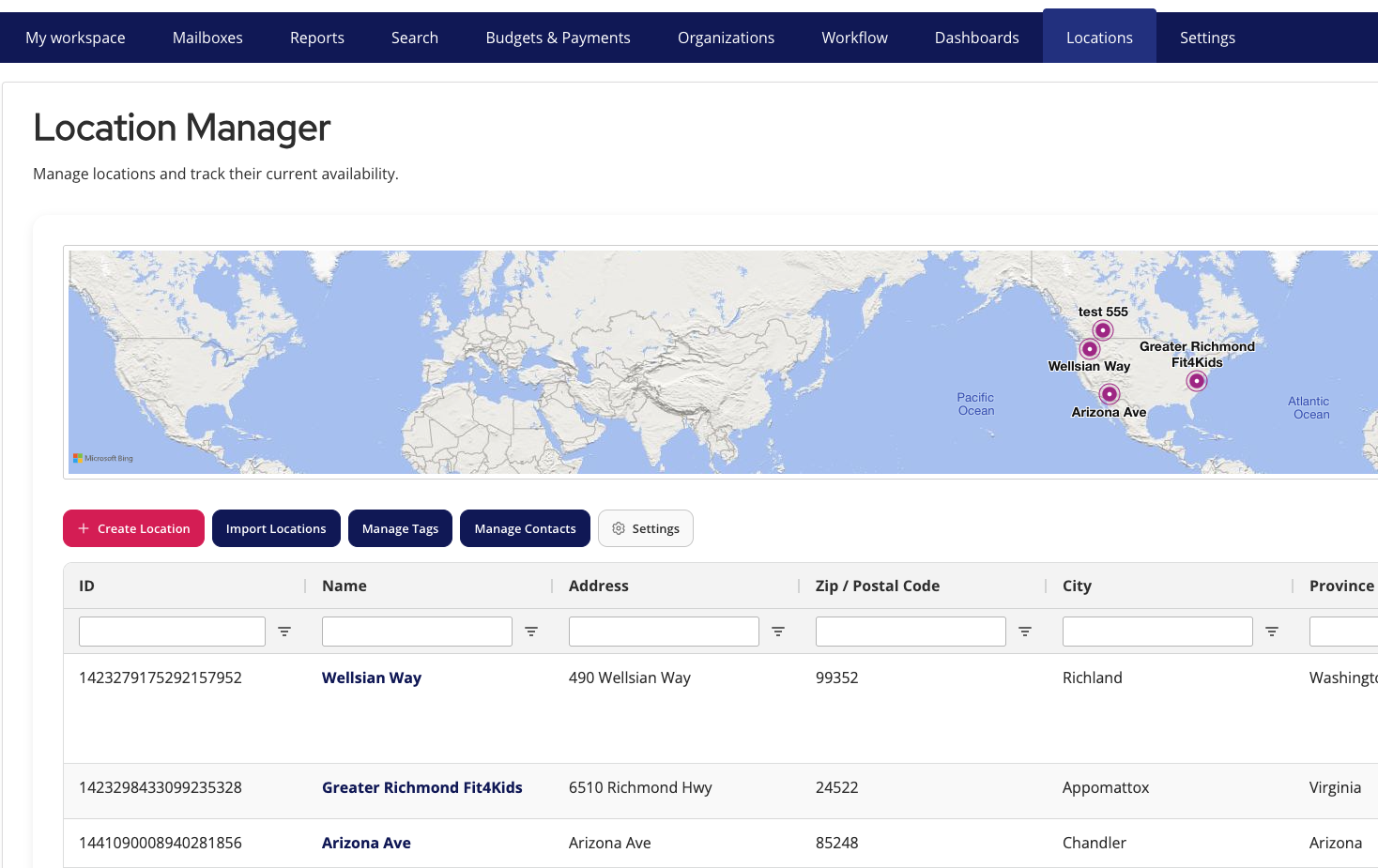 LocationManager